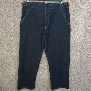 Faconnable high rise wide leg jeans size 14